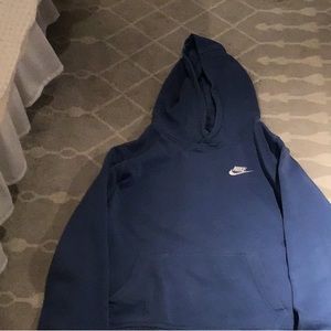 Nike Men's Blue Hoodie Sweater